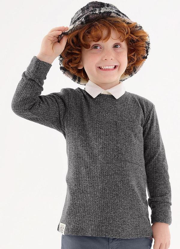 Up Baby - Camiseta Infantil para Menino Preto 1