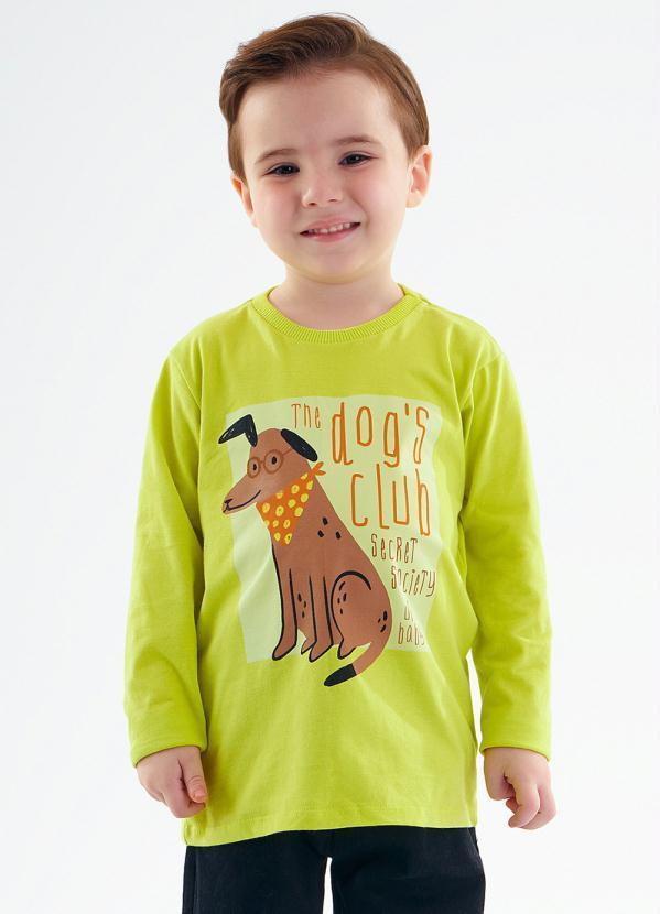 Up Baby - Camiseta Infantil para Menino Verde