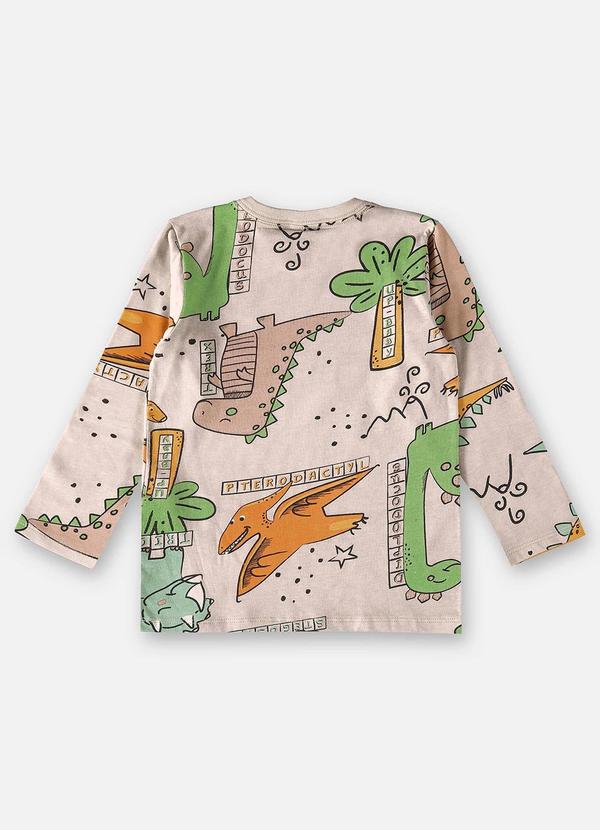 Up Baby - Camiseta Infantil para Meninos Bege 4