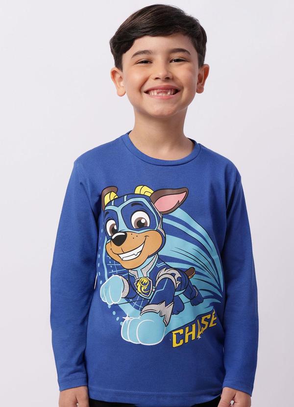 Torra - Camiseta Infantil Patrulha Canina Azul
