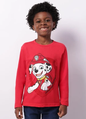 Torra - Camiseta Infantil Patrulha Canina Vermelha - TORRA