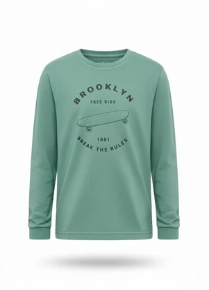 Ddk - Camiseta Infantil Skateboard Verde - DDK