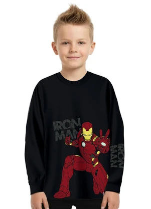 Malwee Kids - Camiseta Iron Man® Preto - MALWEE KIDS