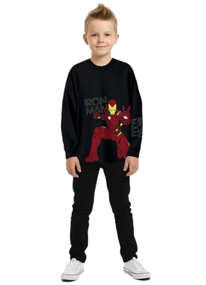 Malwee Kids - Camiseta Iron Man® Preto - MALWEE KIDS