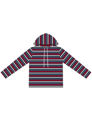 Minty - Camiseta Juvenil Masculina Listrada Azul - MINTY