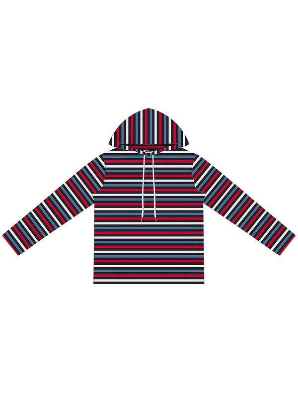 Minty - Camiseta Juvenil Masculina Listrada Azul