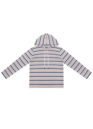 Minty - Camiseta Juvenil Masculina Listrada Marrom - MINTY