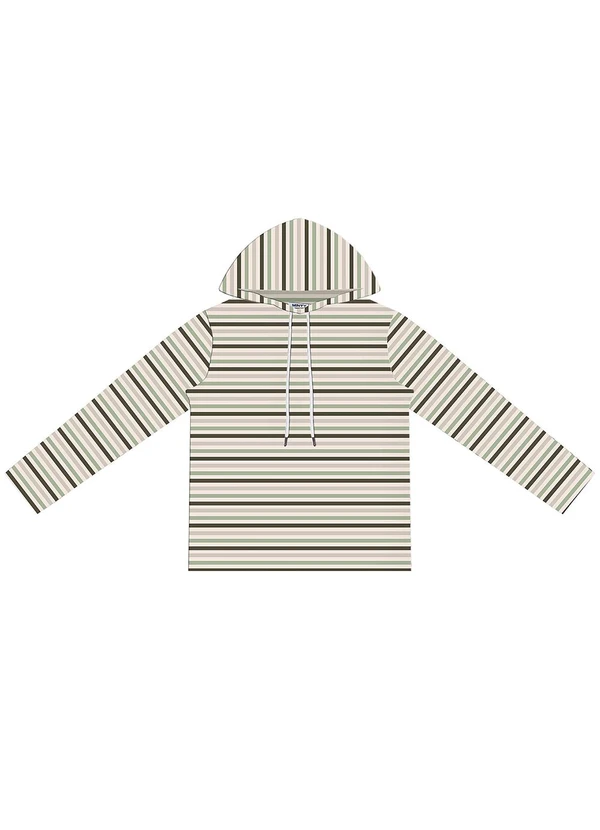 Minty - Camiseta Juvenil Masculina Listrada Verde