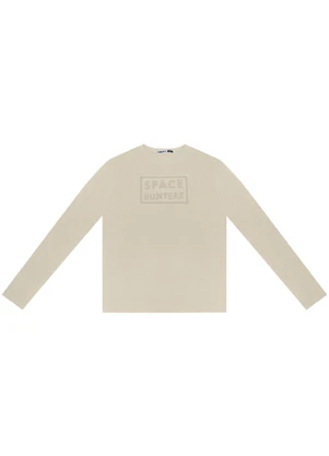 Minty - Camiseta Juvenil Masculina Manga Longa Bege - MINTY