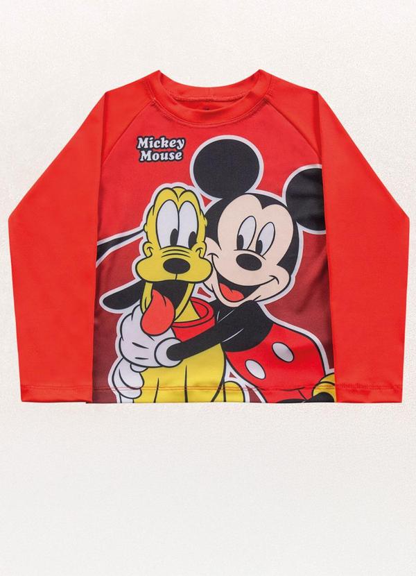 Fakini Kids - Camiseta M/Longa Mickey Laranja