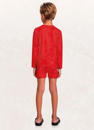 Fakini Kids - Camiseta M/Longa Mickey Vermelho - FAKINI KIDS