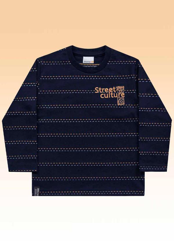 Fakini Kids - Camiseta Manga Longa Azul 2