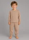 Rovi Kids - Camiseta Manga Longa Básica   Kids Branco - variação: Marrom