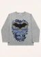 Fakini Kids - Camiseta Manga Longa Batman Preto - variação: Cinza
