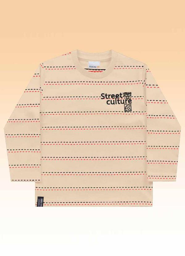 Fakini Kids - Camiseta Manga Longa Bege