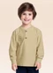 Fakini Kids - Camiseta Manga Longa Vermelho - variação: Bege
