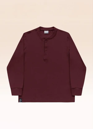 Fakini Kids - Camiseta Manga Longa Bordo - FAKINI KIDS