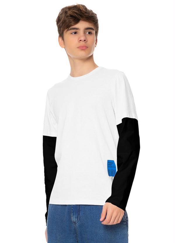 Rovitex Teen - Camiseta Manga Longa Branco