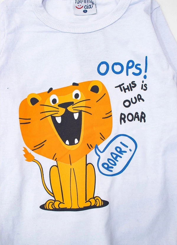 Turminha - Camiseta Manga Longa Branco 2