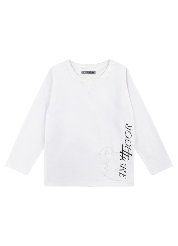 Tigor T Tigre - Camiseta Manga Longa Branco