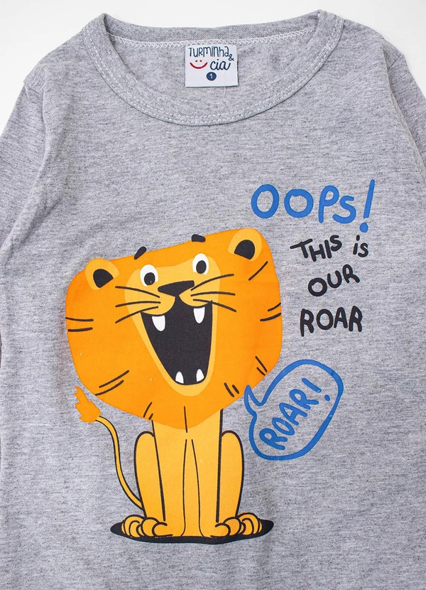 Turminha - Camiseta Manga Longa Cinza 4