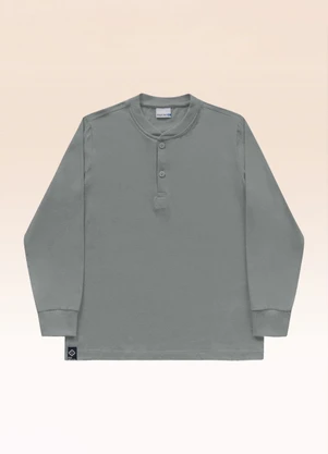 Fakini Kids - Camiseta Manga Longa Cinza - FAKINI KIDS