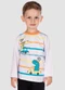 Turminha - Camiseta Manga Longa Dinossauros Menino Cinza - variação: Branco