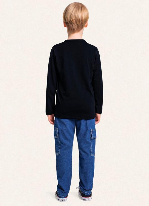 Fakini Kids - Camiseta Manga Longa Hot Wheels Preto 2