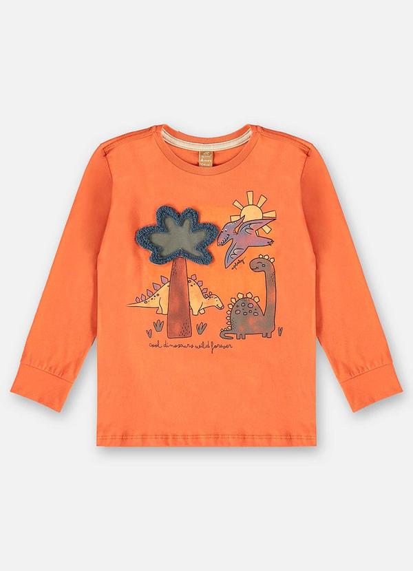 Up Baby - Camiseta Manga Longa Infantil Laranja 3