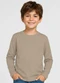Select - Camiseta Manga Longa Infantil Masculina Cinza - variação: Marrom