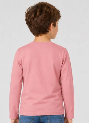 Select - Camiseta Manga Longa Infantil Masculina Rosa - SELECT