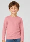 Select - Camiseta Manga Longa Infantil Masculina Cinza - variação: Rosa