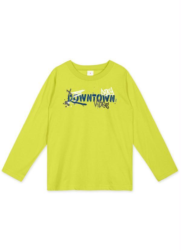 Marisol Play - Camiseta Manga Longa Infantil Menino Verde