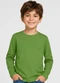 Select - Camiseta Manga Longa Infantil Masculina Cinza - variação: Verde