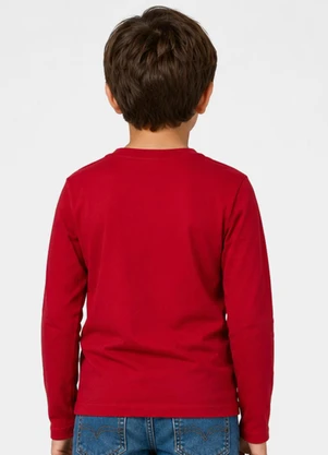 Select - Camiseta Manga Longa Infantil Masculina Vermelho - SELECT
