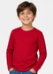 Select - Camiseta Manga Longa Infantil Masculina Cinza - variação: Vermelho