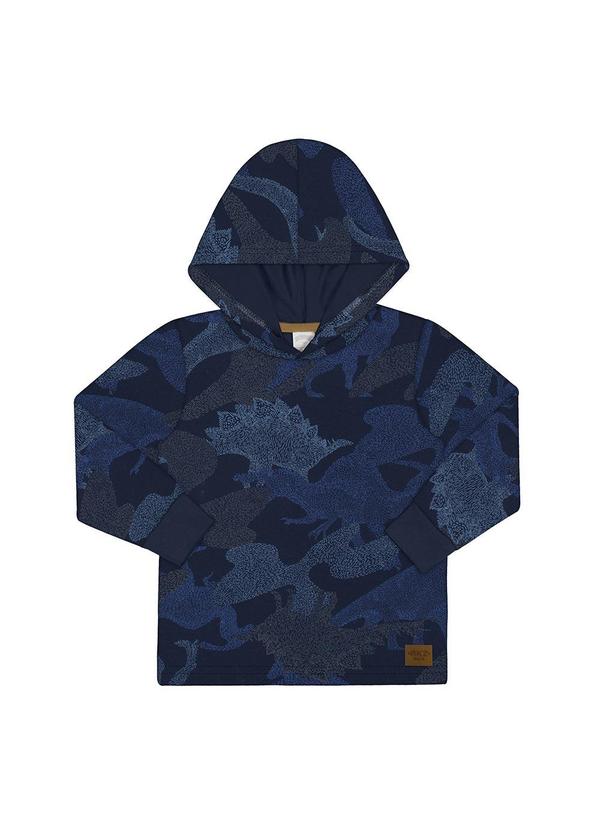 Alakazoo - Camiseta Manga Longa Infantil Menino com Capuz Azul
