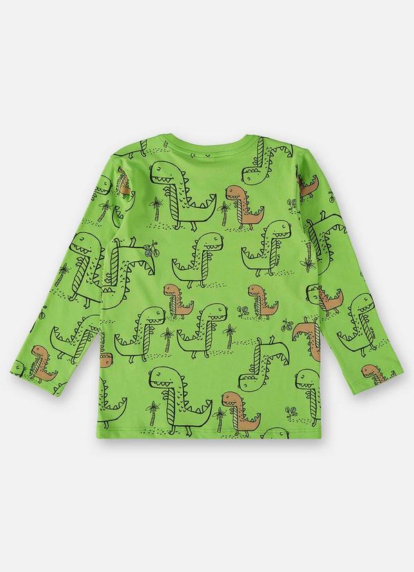 Up Baby - Camiseta Manga Longa Infantil Menino Verde 4