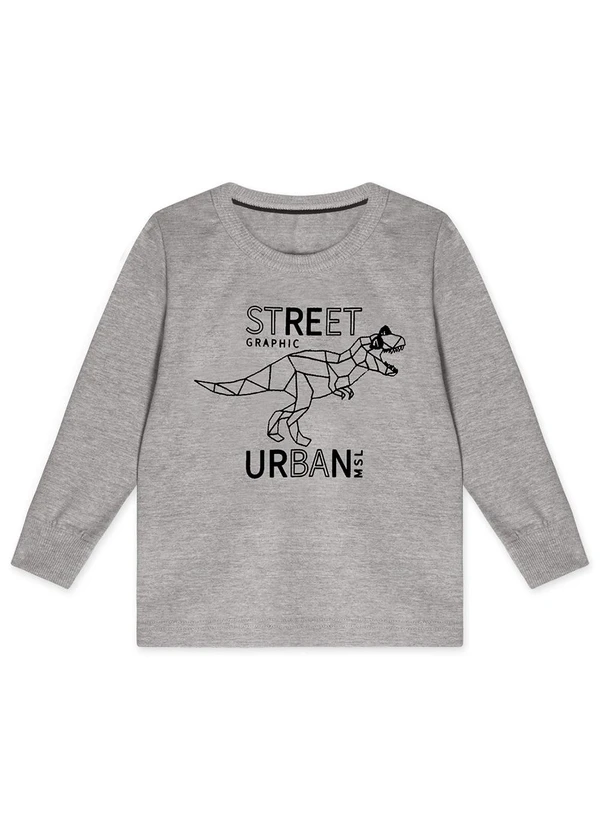 Marisol - Camiseta Manga Longa Infantil Mescla 3