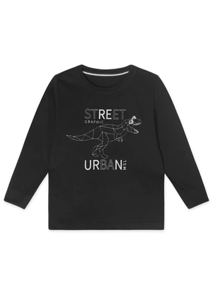 Marisol - Camiseta Manga Longa Infantil Preto - MARISOL