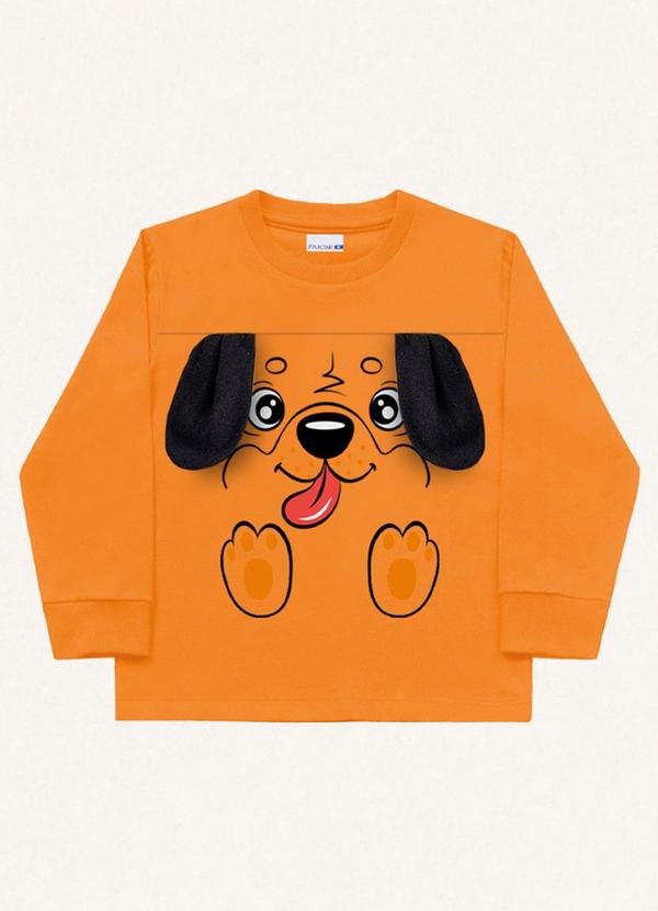 Fakini Kids - Camiseta Manga Longa Laranja