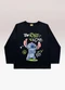 Fakini Kids - Camiseta Manga Longa Lilo & Stitch Azul - variação: Preto