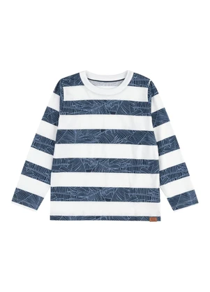 Camiseta Manga Longa Listrada Marisol (Azul) - MARISOL