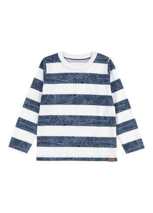 Camiseta Manga Longa Listrada Marisol (Azul) - MARISOL