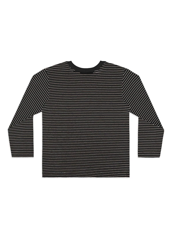 Quimby - Camiseta Manga Longa Listrada Preto 4