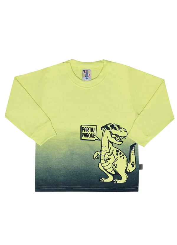 Pulla Bulla - Camiseta Manga Longa Menino Amarelo