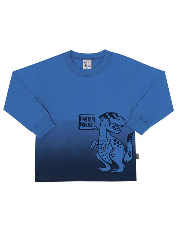 Pulla Bulla - Camiseta Manga Longa Menino Azul 1