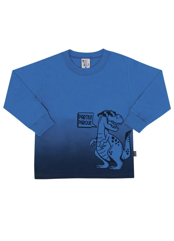 Pulla Bulla - Camiseta Manga Longa Menino Azul