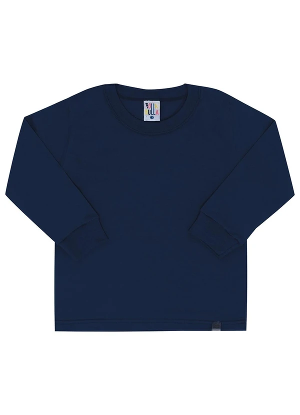 Pulla Bulla - Camiseta Manga Longa Menino Azul