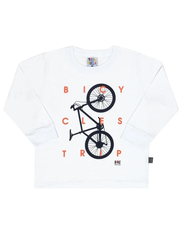 Pulla Bulla - Camiseta Manga Longa Menino Branco